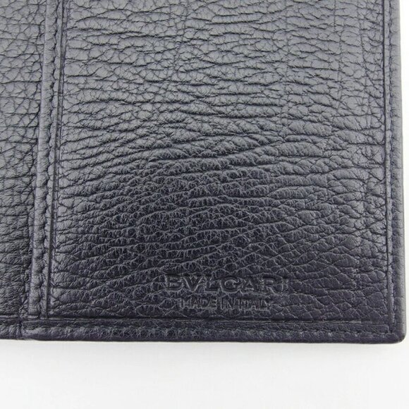 BVLGARI Long Wallet Logo Mania Canvas x Leather Authentic USED - Picture 7 of 12